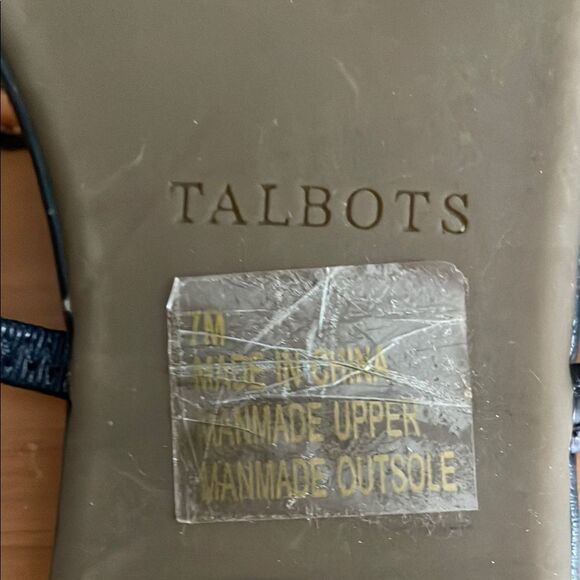 Talbots Women's Navy Blue Sandals - Picture 3 of 5